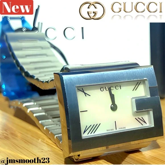 🆕 Gucci silver mother of pearl bracelet watch